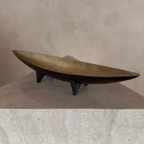 Ebony and Brass Decorative Footed Catch All