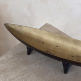 Ebony and Brass Decorative Footed Catch All