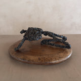 Gloria Heilman-C Bronze Figural Sculpture on Wood Base