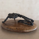 Gloria Heilman-C Bronze Figural Sculpture on Wood Base