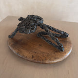 Gloria Heilman-C Bronze Figural Sculpture on Wood Base