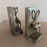 Pair of Brass Ibex Bookends