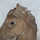 Pair of Plaster Horse Head Bookends