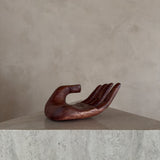 Medium Wood Open Palm Sculpture