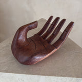Medium Wood Open Palm Sculpture
