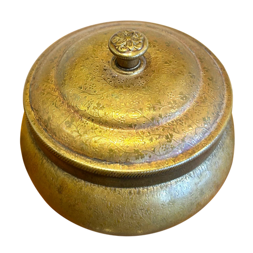 Etched Brass Lidded Box