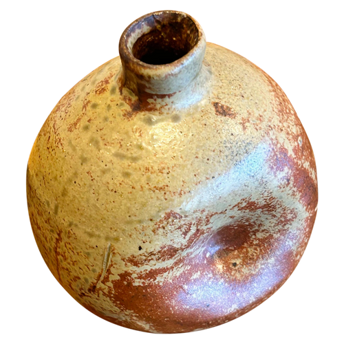 Pinched Ceramic Bud Vase