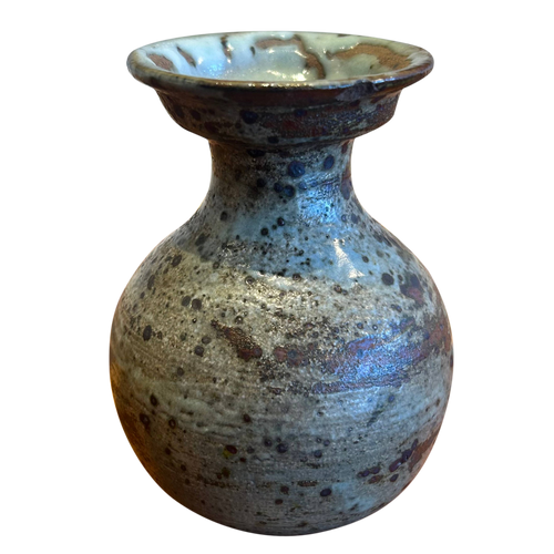 Taupe Speckled Bud Vase