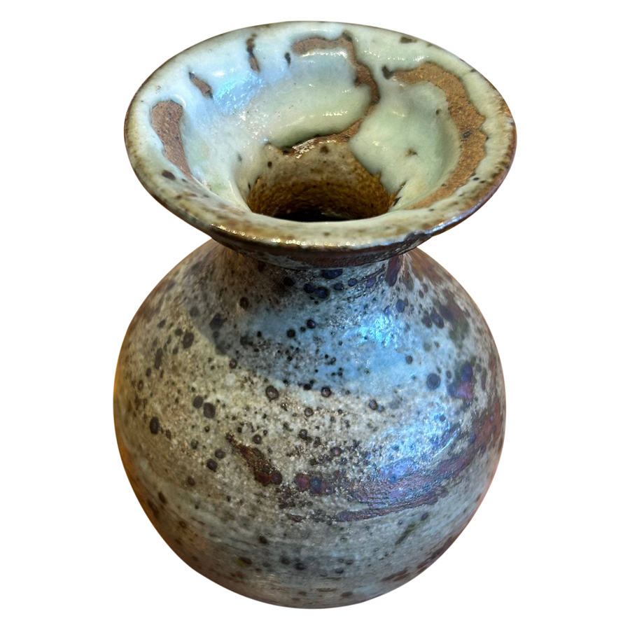 Taupe Speckled Bud Vase