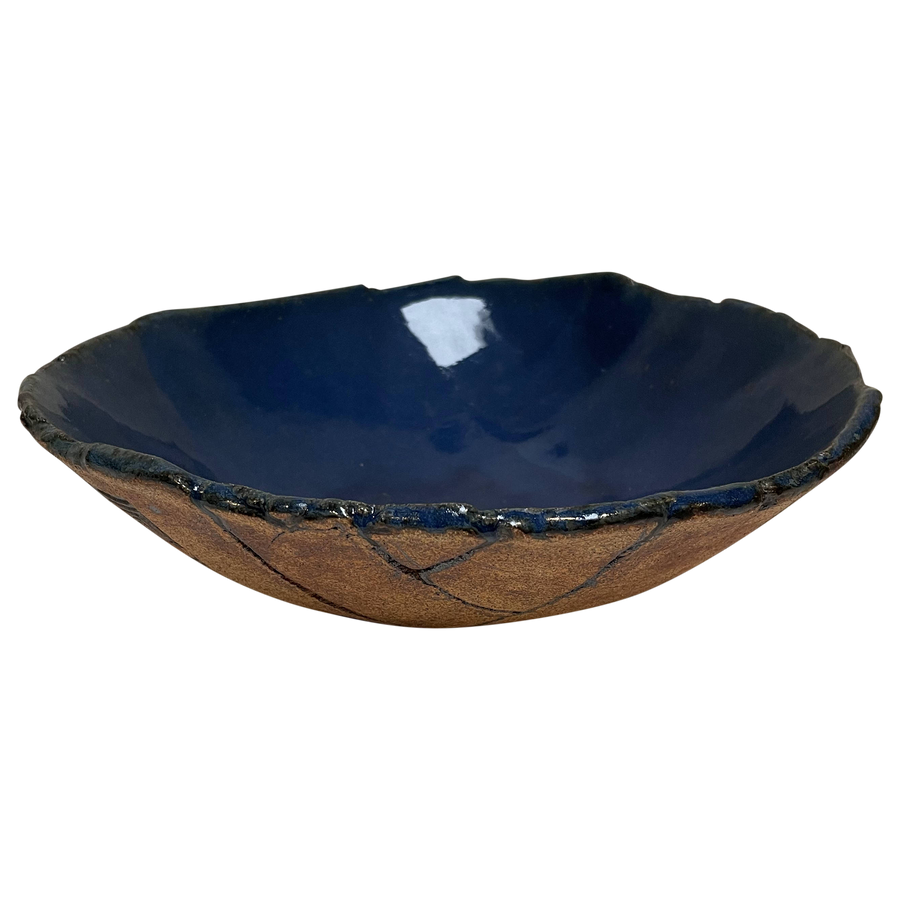 Blue Ceramic Studio Pottery Bowl