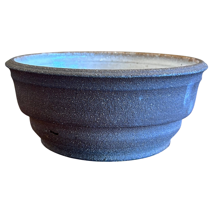 Textured Bowl with White Glazed Interior