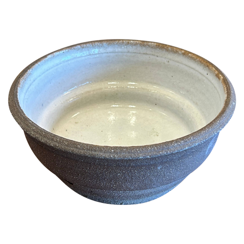 Textured Bowl with White Glazed Interior