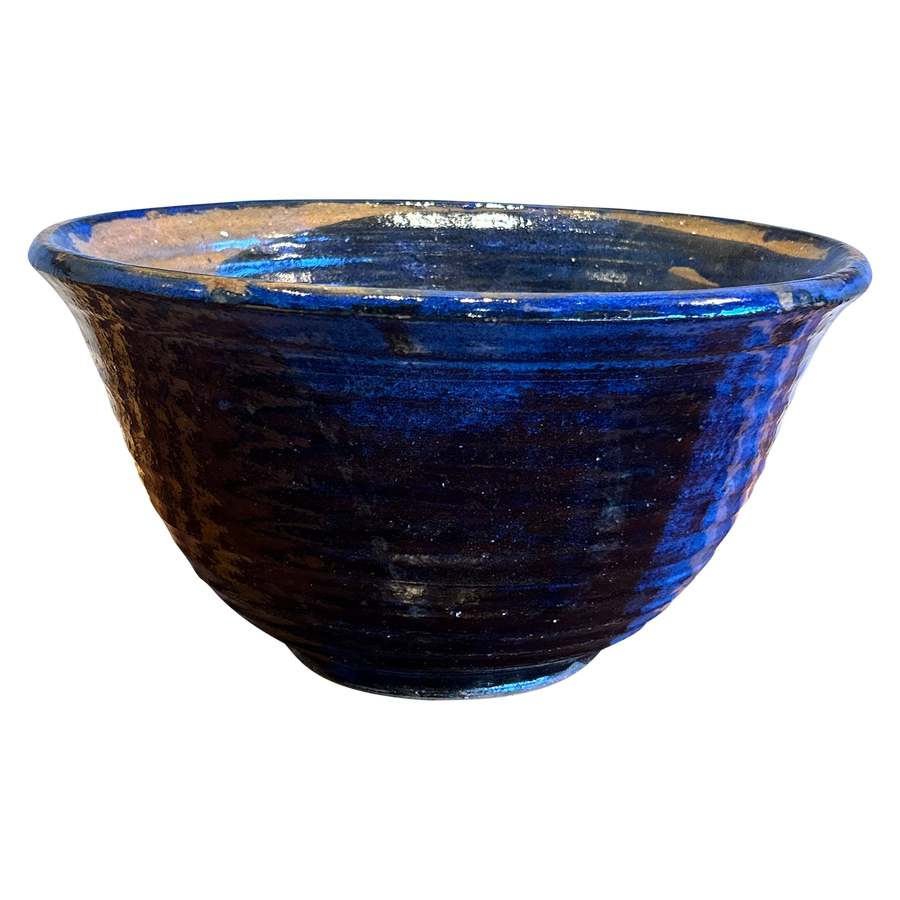 Blue Splatter Glazed Bowl