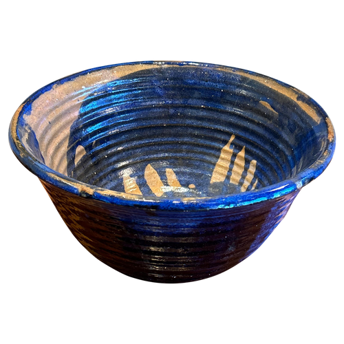 Blue Splatter Glazed Bowl