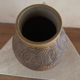 Etched Studio Ceramic Vessel