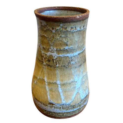 Textured Rim Ceramic Vessel