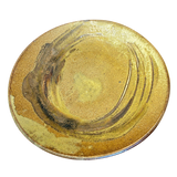 Green Glazed Studio Pottery Platter