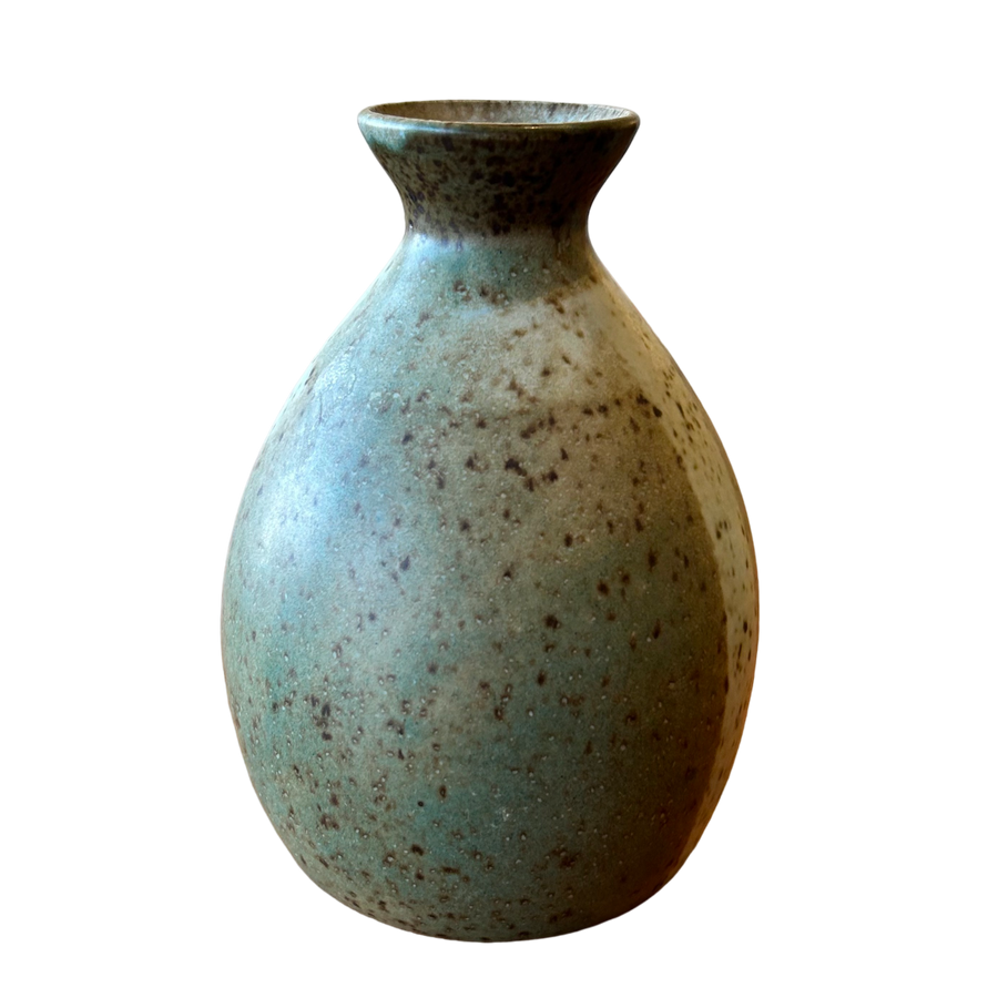 Teal Accent Glazed Vessel