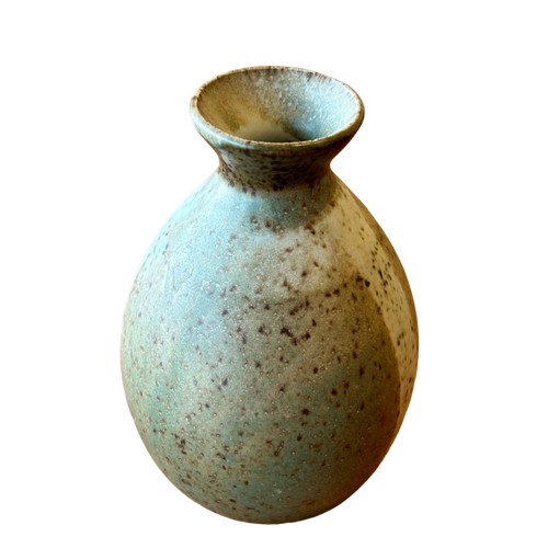 Teal Accent Glazed Vessel