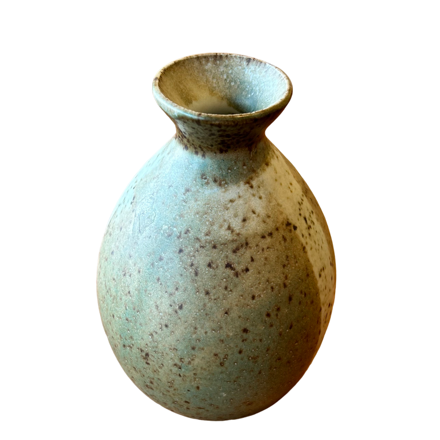 Teal Accent Glazed Vessel