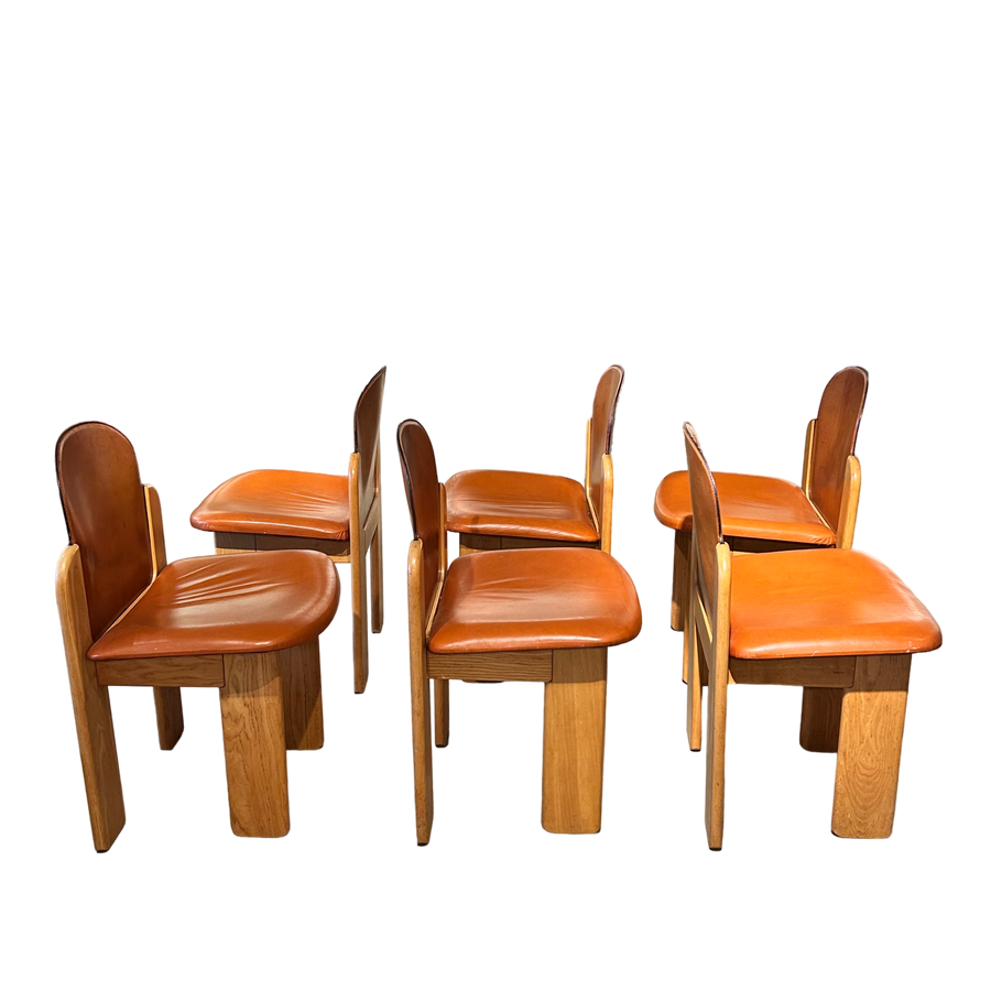 Set of 6 Dining Chairs by Silvio Coppola for Fratelli Montina