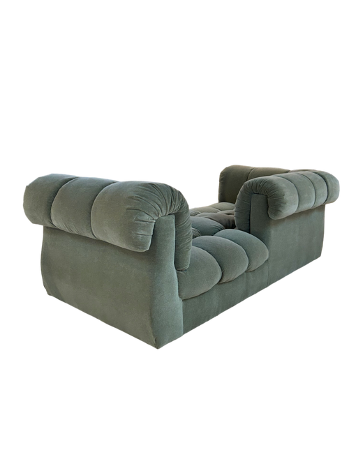 Tufted Upholstered Sofa Chaise by Steve Chase