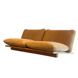 Handcrafted Wood Frame Low Daybed / Two Seat Sofa