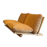 Handcrafted Wood Frame Low Daybed / Two Seat Sofa