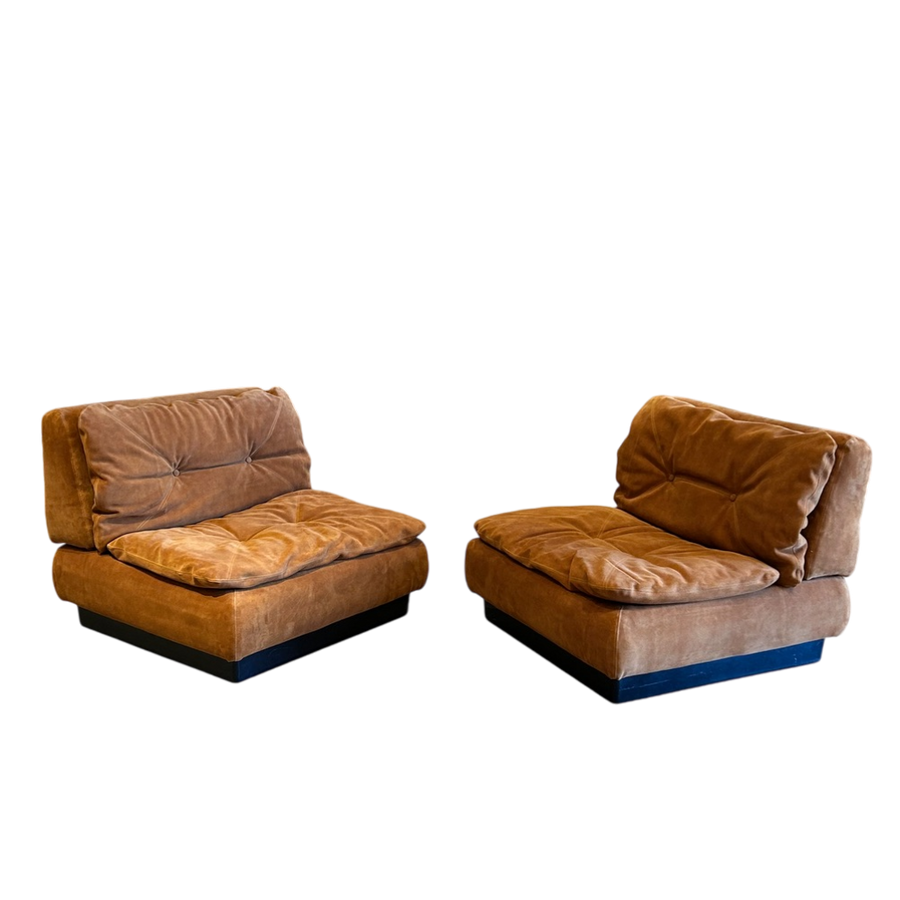 Pair of Modular P10 Proposals Sofa Pieces by Saporiti for Giovanni Offredi