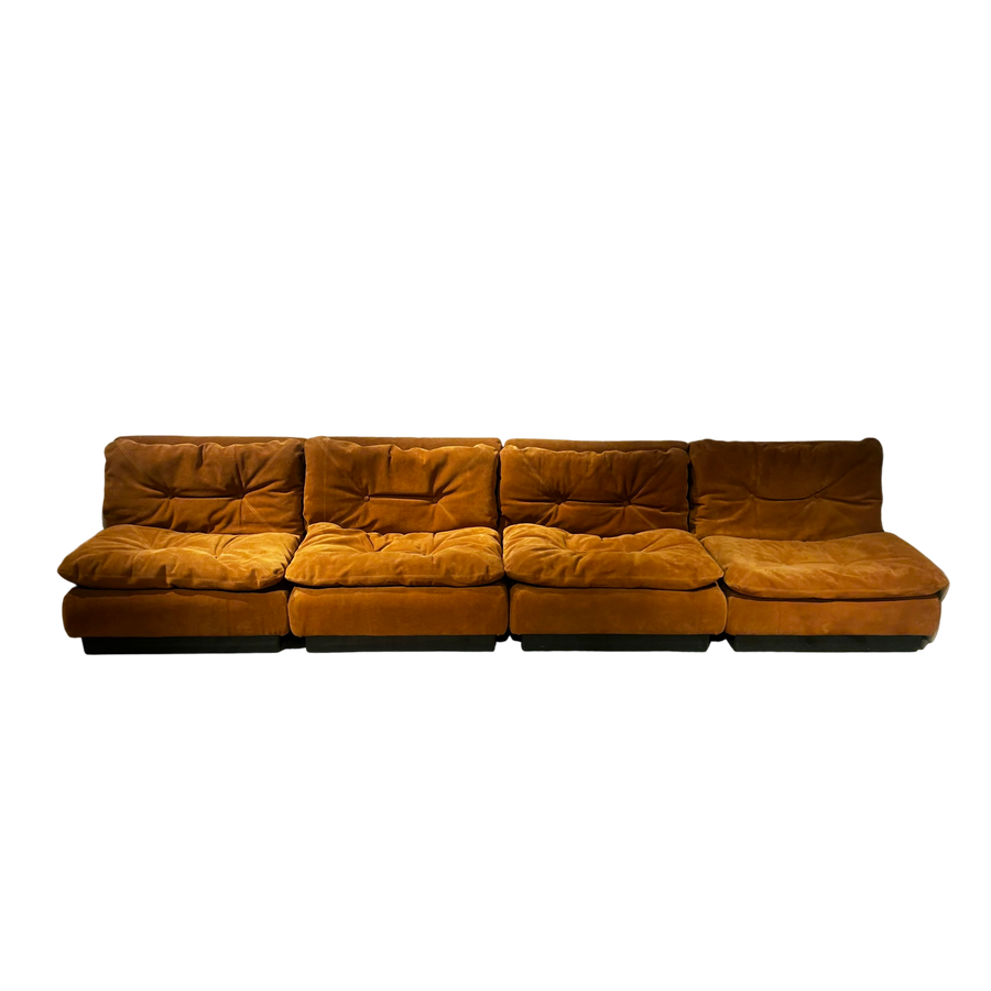 Pair of Modular P10 Proposals Sofa Pieces by Saporiti for Giovanni Offredi