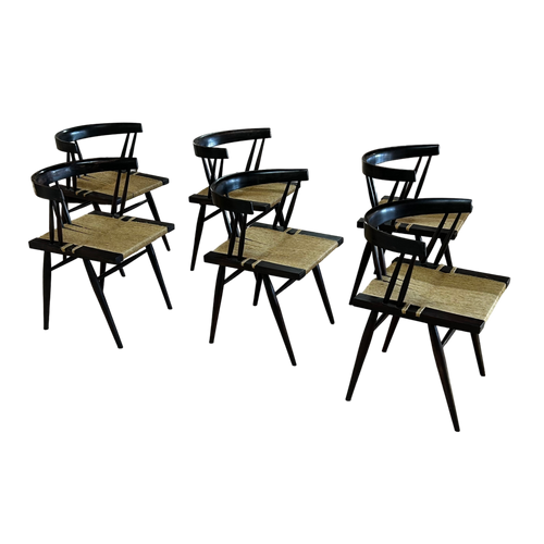 Set of 6 Ahmedabad Grass Seat Chairs