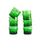 Set of 6 Moroccan Recycled Glass Beldi Cups