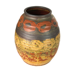Painted Multicolor Studio Pottery Vessel