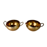 Brass Cream + Sugar Set