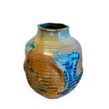 Blue Accent Tonal Glazed Vessel