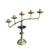 Pair of Brass Candelabras