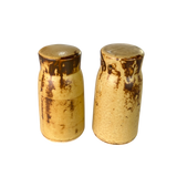 Pair of Ceramic Glazed S+P Shakers