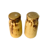 Pair of Ceramic Glazed S+P Shakers