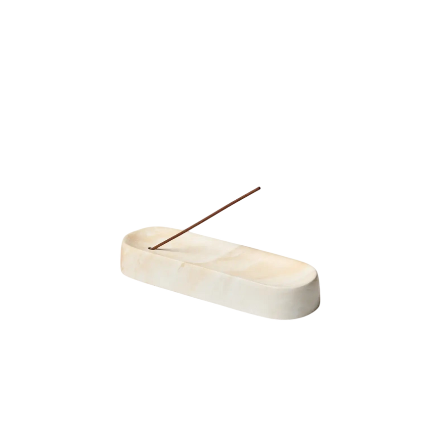 Gentle Habits US - Ceramic Incense Holder - White