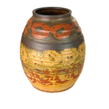 Painted Multicolor Studio Pottery Vessel