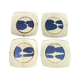 Ceramic Glazed Cobalt Accent Tray