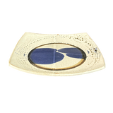 Ceramic Glazed Cobalt Accent Tray