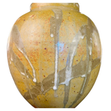 Green Drip Glaze Cork Top Vessel