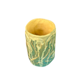 Teal Drip Glaze Ceramic Cup