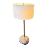 1970s Natural Rock Base Table Lamp