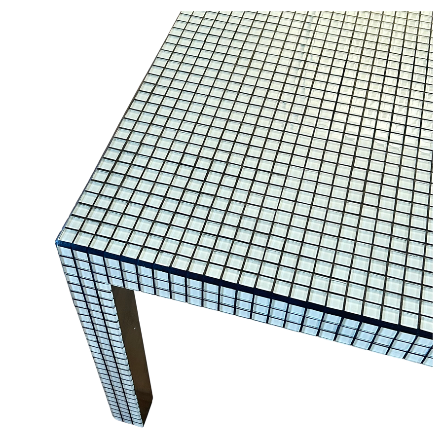 Glass Tile Top Dining Table by Superstudio