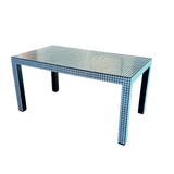Glass Tile Top Dining Table by Superstudio