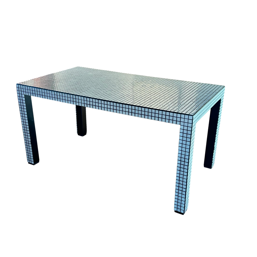 Glass Tile Top Dining Table by Superstudio