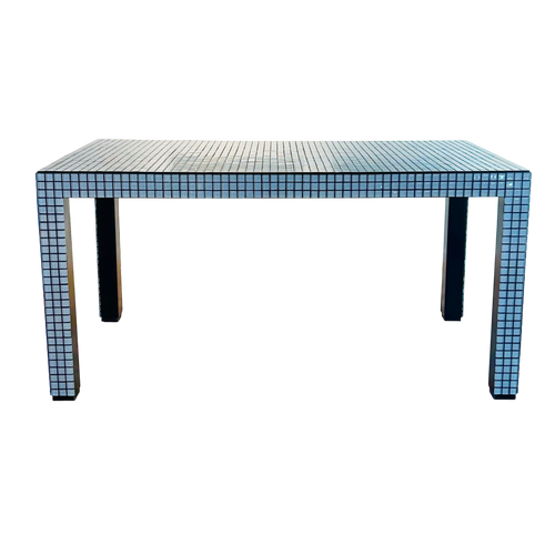 Glass Tile Top Dining Table by Superstudio