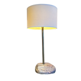 1970s Natural Rock Base Table Lamp